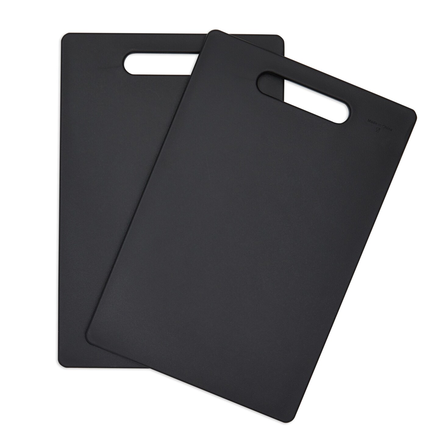 Small Plastic Cutting Boards Set (7.75 x 11.6 In, Black, 2 Pack