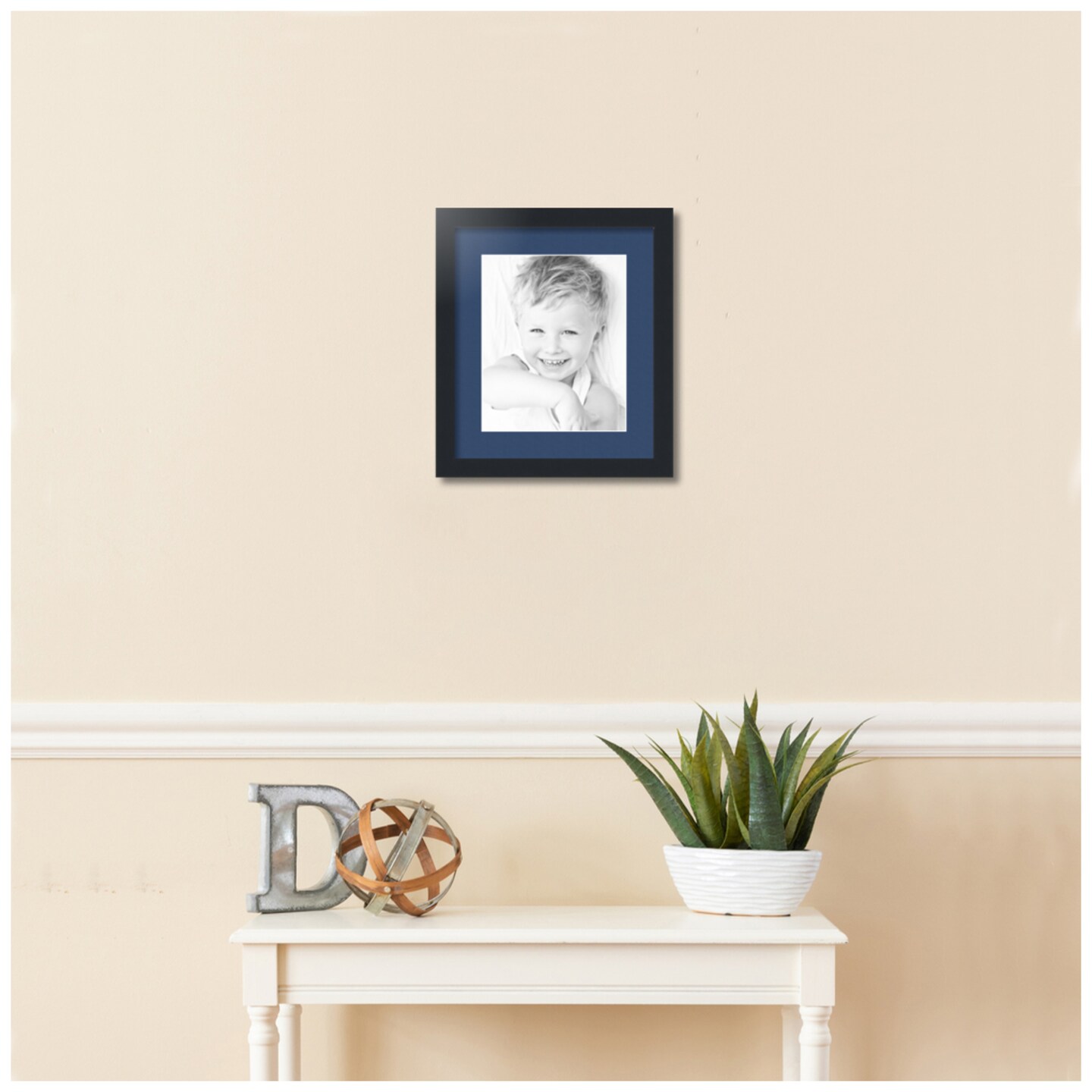 ArtToFrames 12.5x15&#x22; Matted Picture Frame with 8.5x11&#x22; Single Mat Photo Opening Framed in 1.25&#x22; Black and 2&#x22; Mat (FWM-3926-12.5x15)