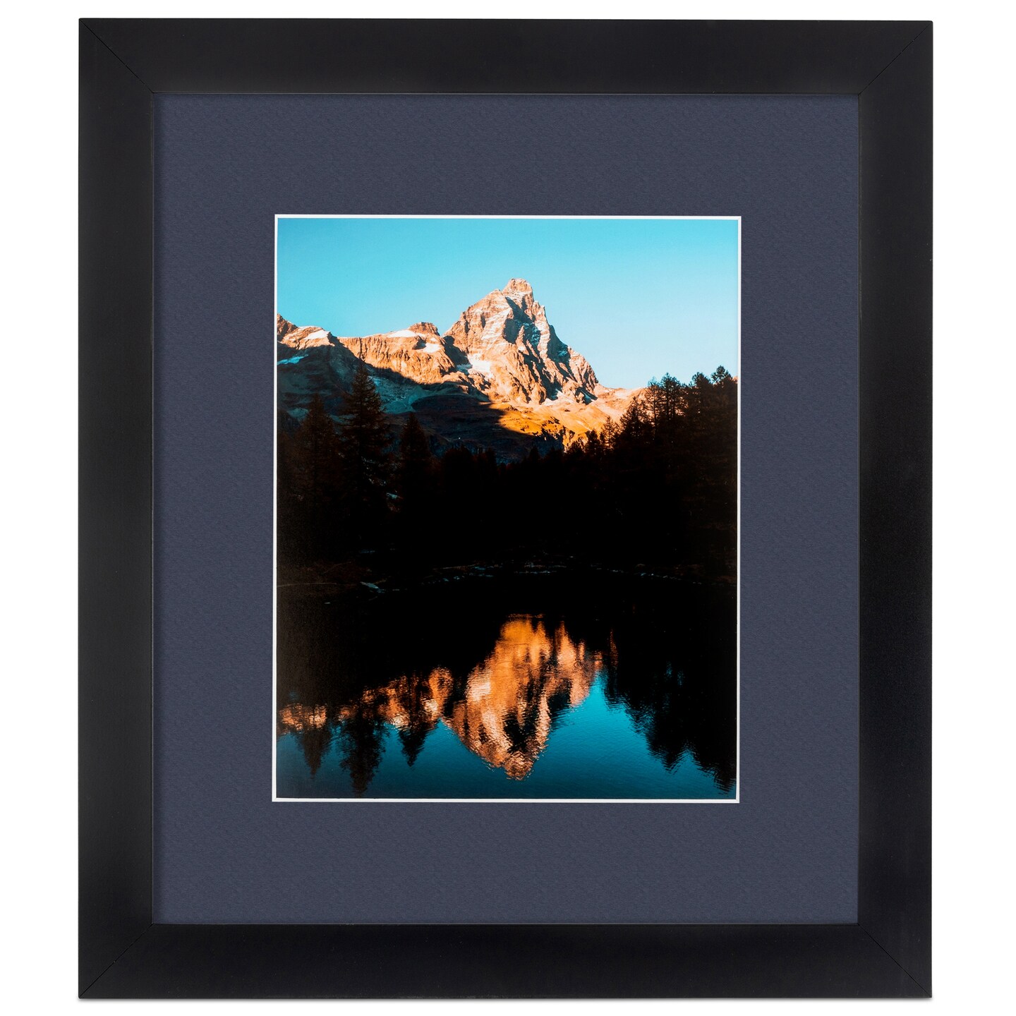 ArtToFrames 24x34" Matted Picture Frame with 20x30" Single Mat Photo Opening Framed in 1.25" Black and 2" Mat (FWM-3926-24x34)