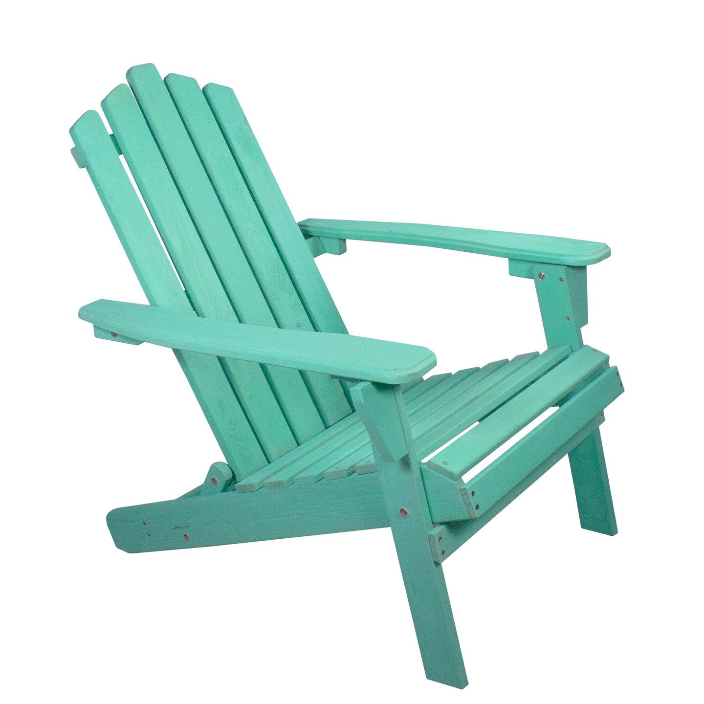 Northlight 36&#x22; Green Classic Folding Wooden Adirondack Chair
