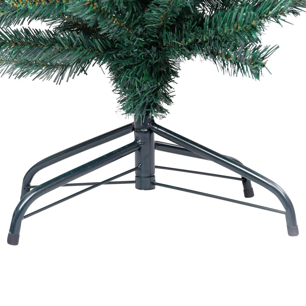 Slim Artificial Christmas Tree with LEDs&#x26;Ball Set