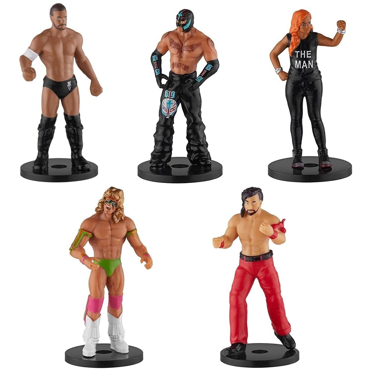 Wwe Superstar Pencil Toppers 5Pk Party Decor Wrestling Figures Mysterio Warrior Pmi International