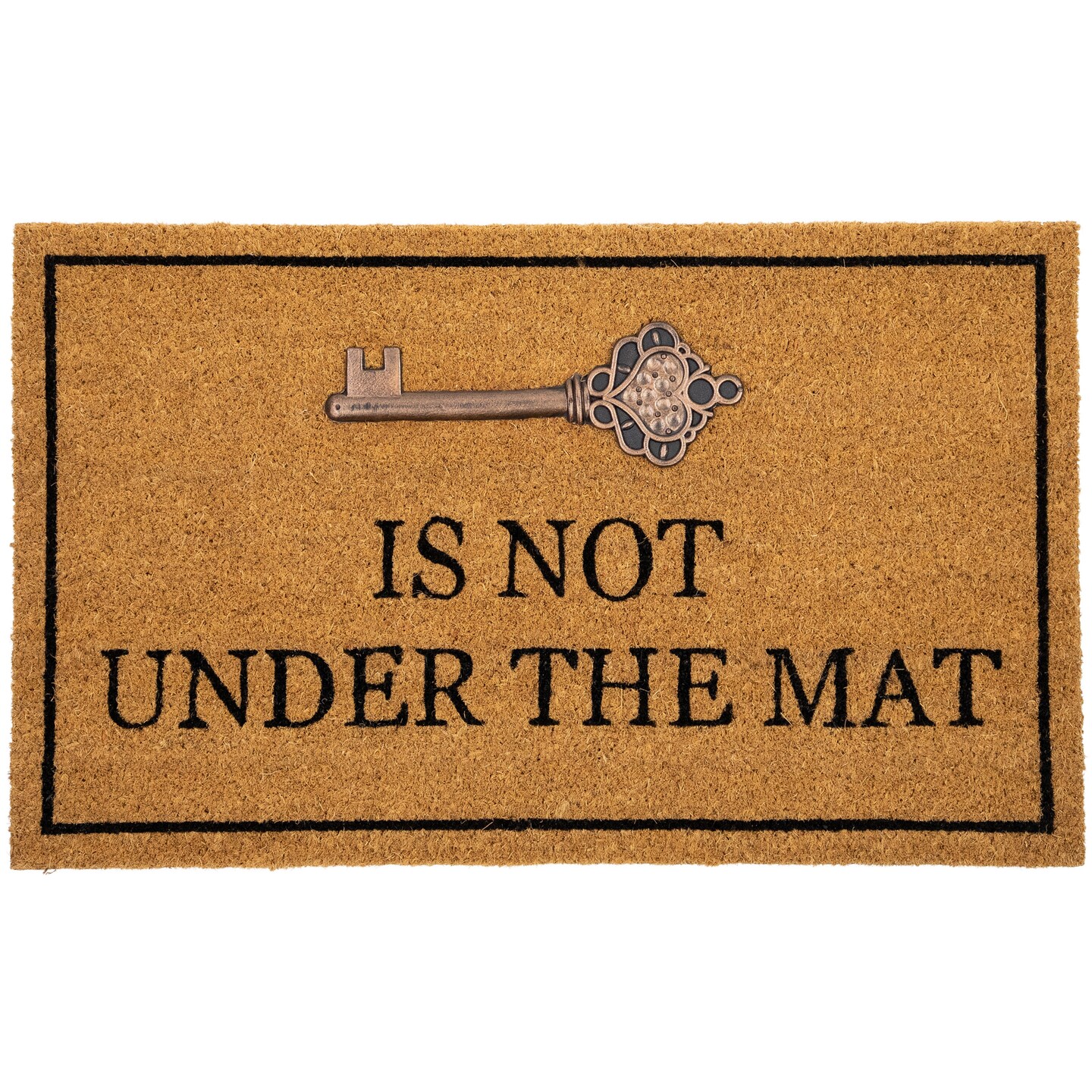 Northlight Key is Not Under the Mat Coir Outdoor Doormat 18" x 30"