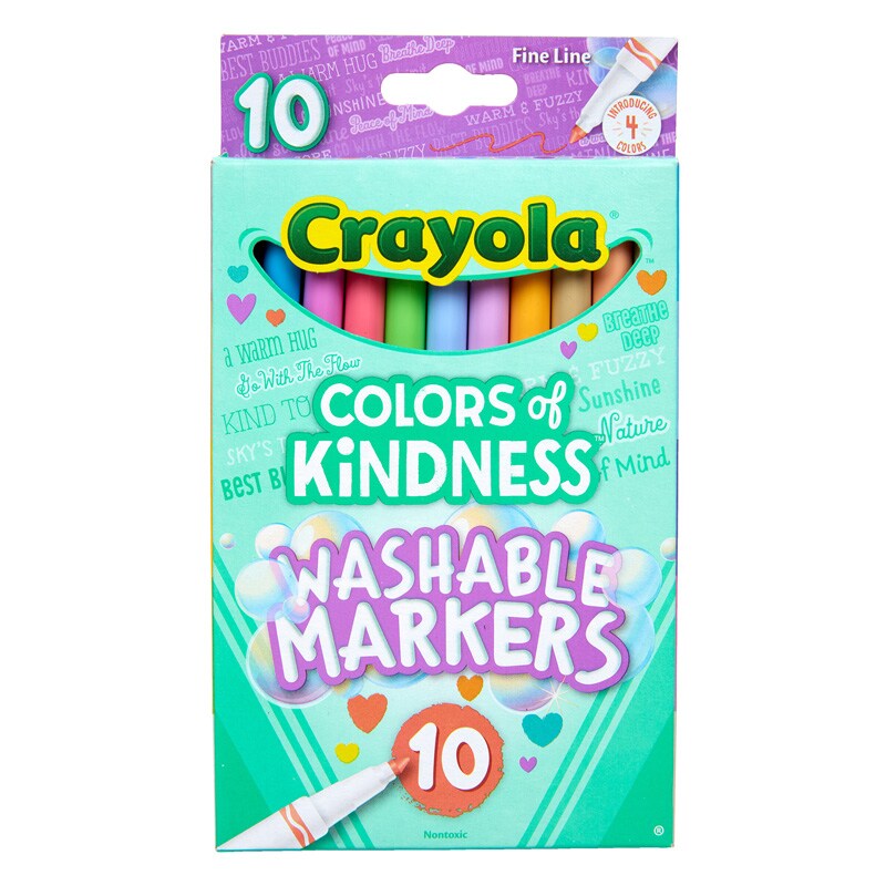 MARKERS WASHABLE THIN 10 COLOR - Brainstorm, Inc.