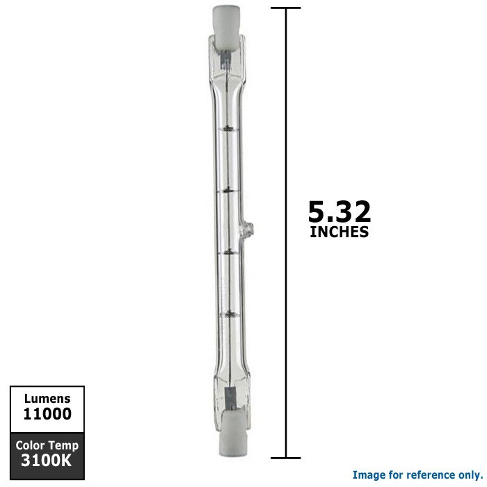 USHIO 1000652 - GDA, JP120V-500WC2 135.2mm Long R7s Double Ended Bulb