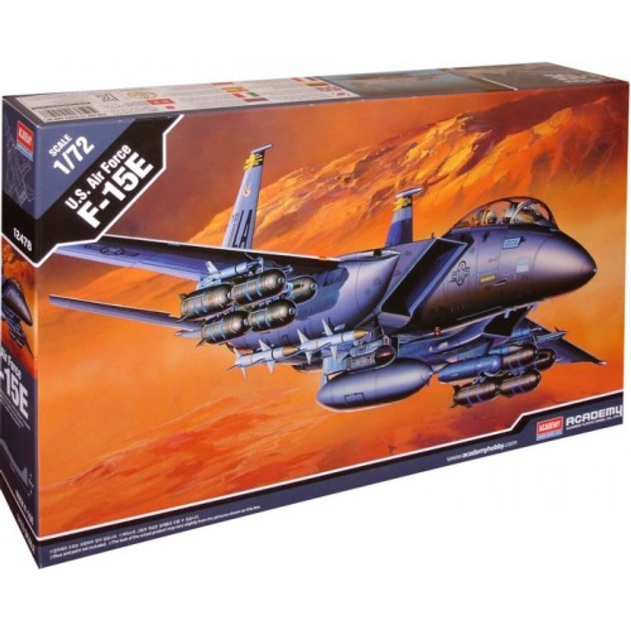 Academy  1/72 U.S. Air Force F-15E Plastic Model