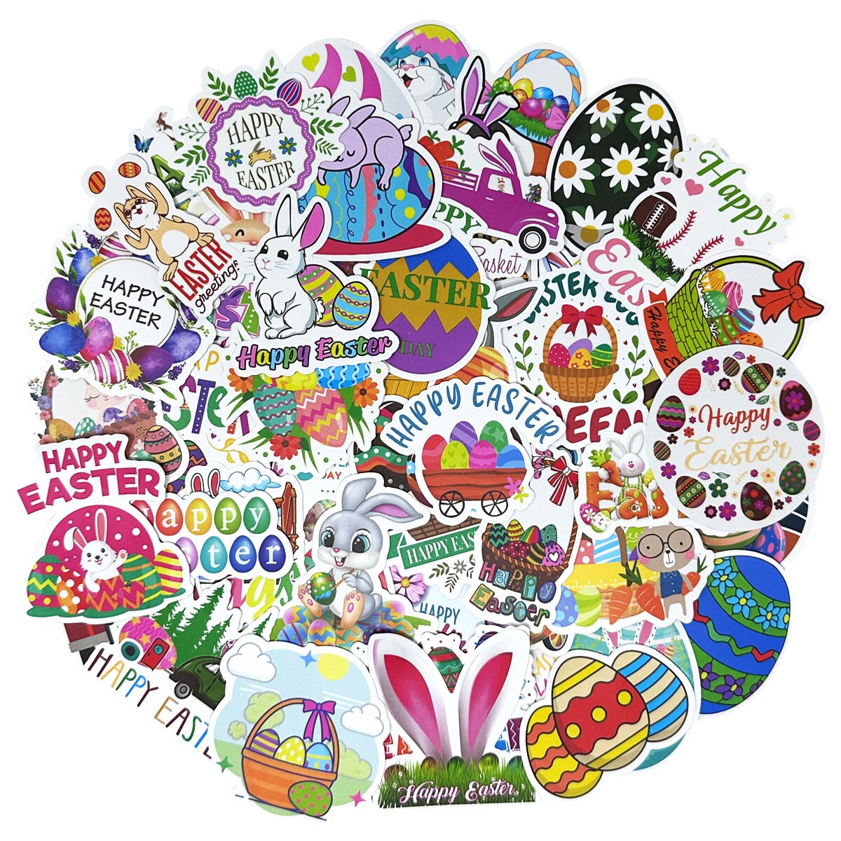 Wrapables Waterproof Vinyl Stickers for Water Bottles, Laptop, Phones, Skateboards, Decals for Teens, 100pcs