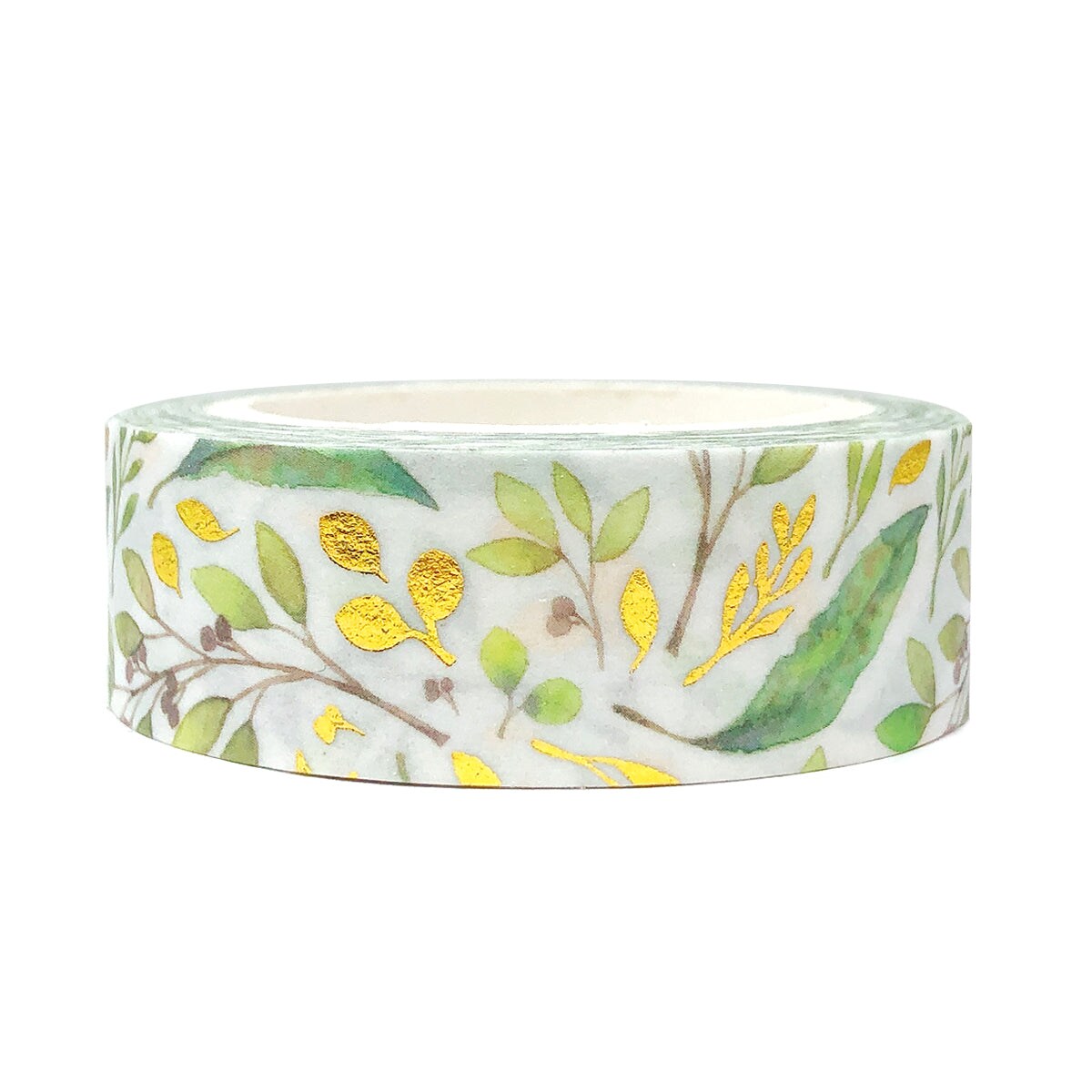 Wrapables Gold Foil & White Washi Tapes Decorative Masking Tapes