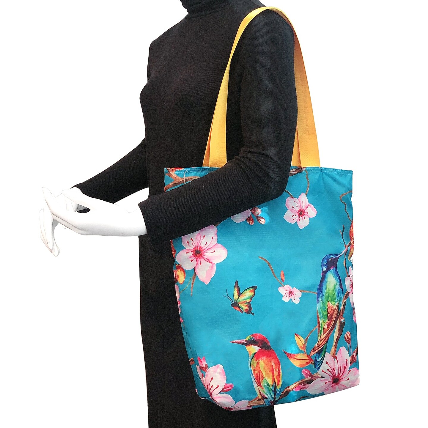 Wrapables Carryall Shopping Travel Tote Bag with Durable Ripstop Polyester - Foldable, Waterproof, and OEKO-TEX Certified