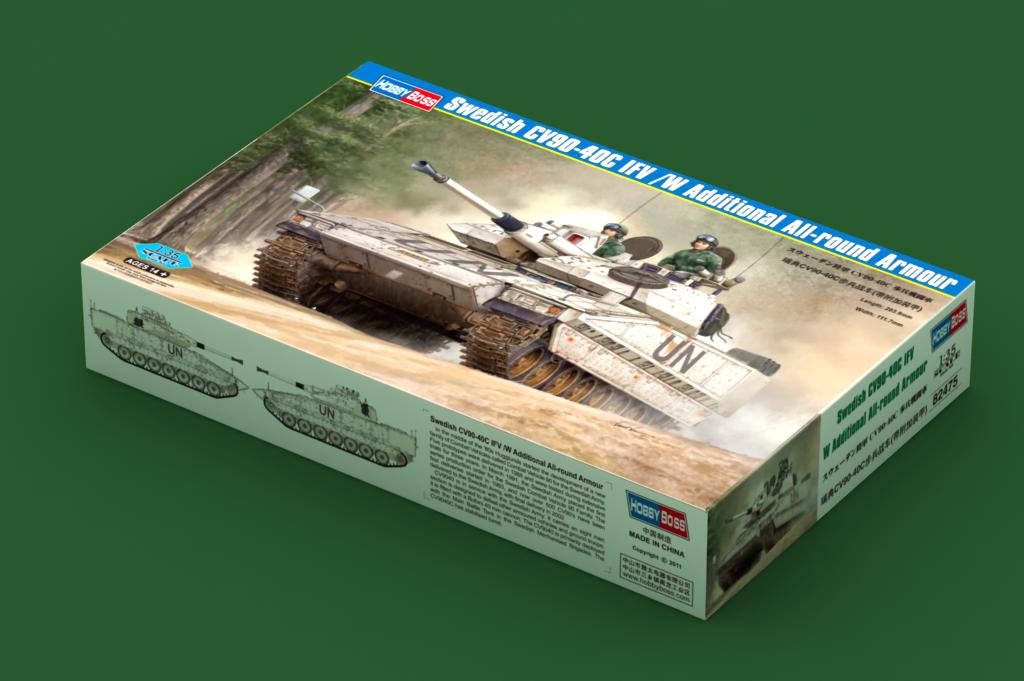 HobbyBoss  1/35 CV90-40C IFV/W ADDIT&#x27;L ALL-ROUND ARMOUR Plastic Model