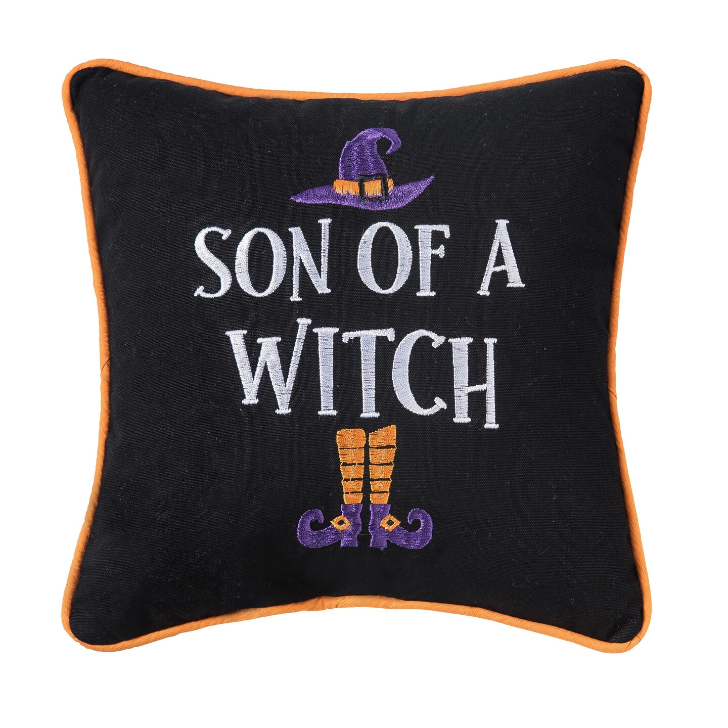 10" x 10" Son Of A Witch Halloween Small Petite Throw Pillow Michaels