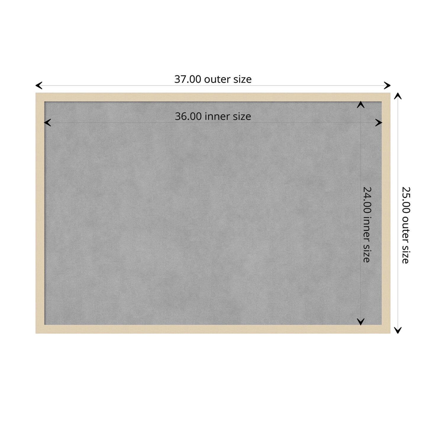 Svelte Wood Framed Magnetic Board