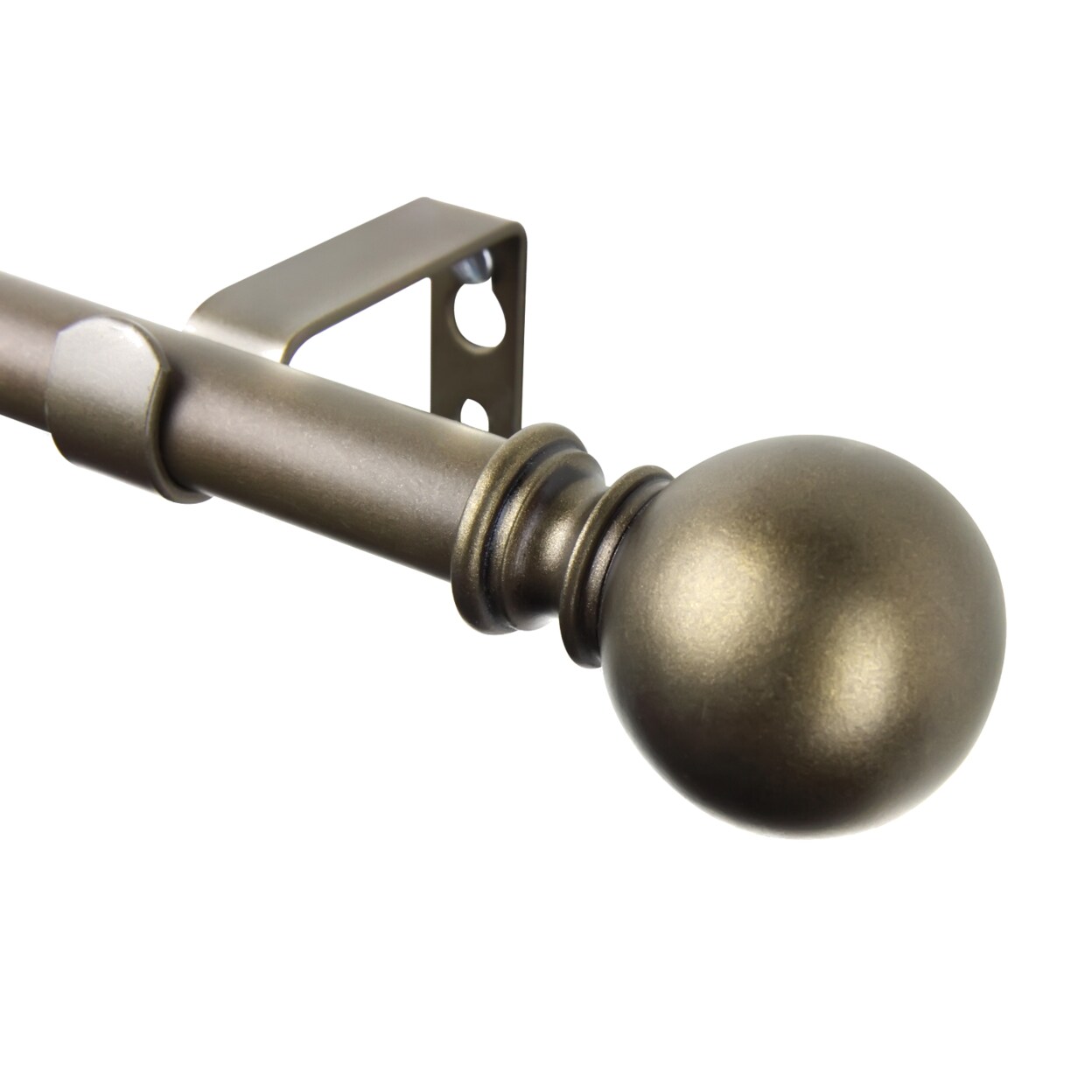 Rod Desyne Luna Curtain Rod 48-84 inch - Antique Gold