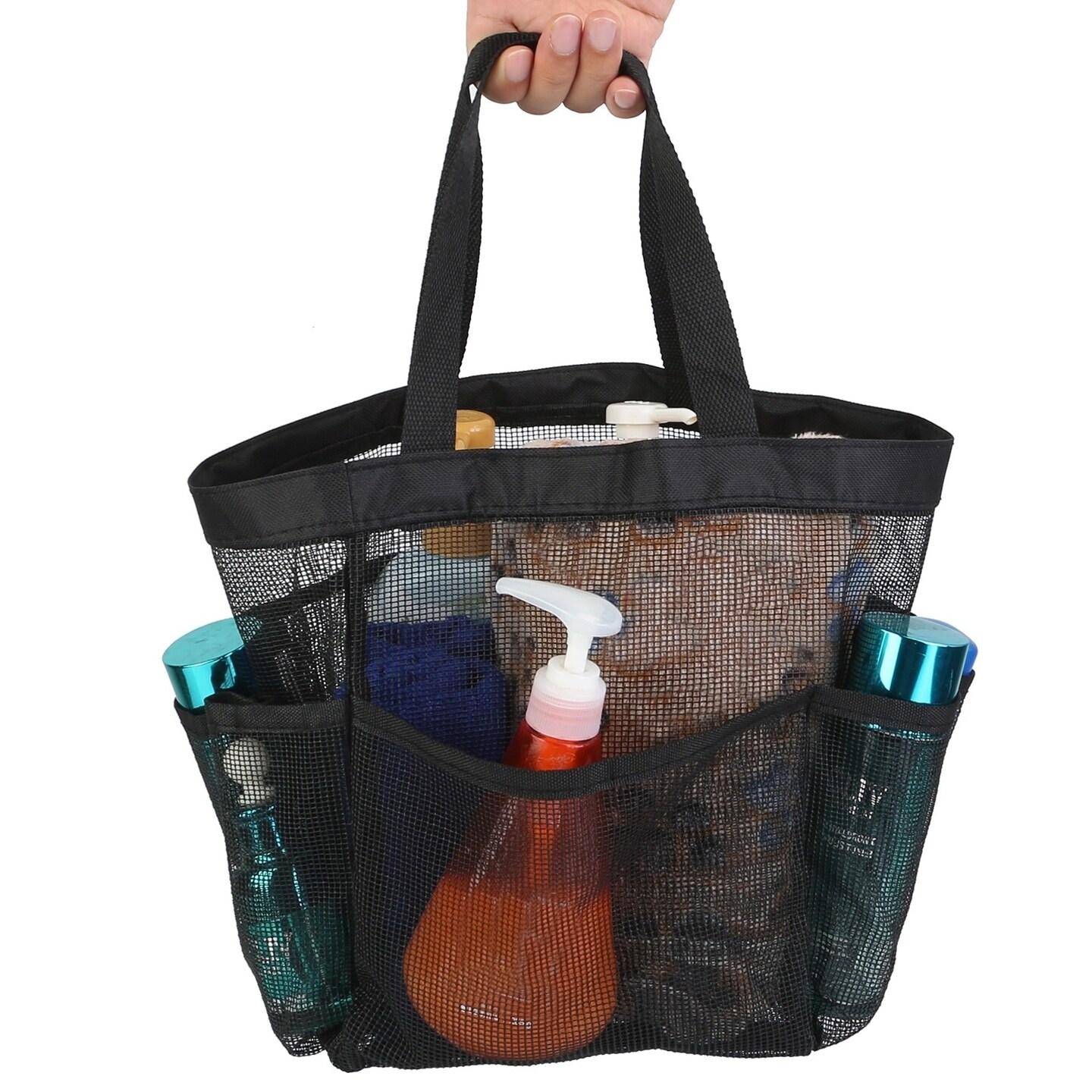 Global Phoenix Mesh Shower Caddy Bag Portable Tote Bag Organizer Storage Hanging Basket Quick Dry Toiletry Accessories For Bathroom Gym