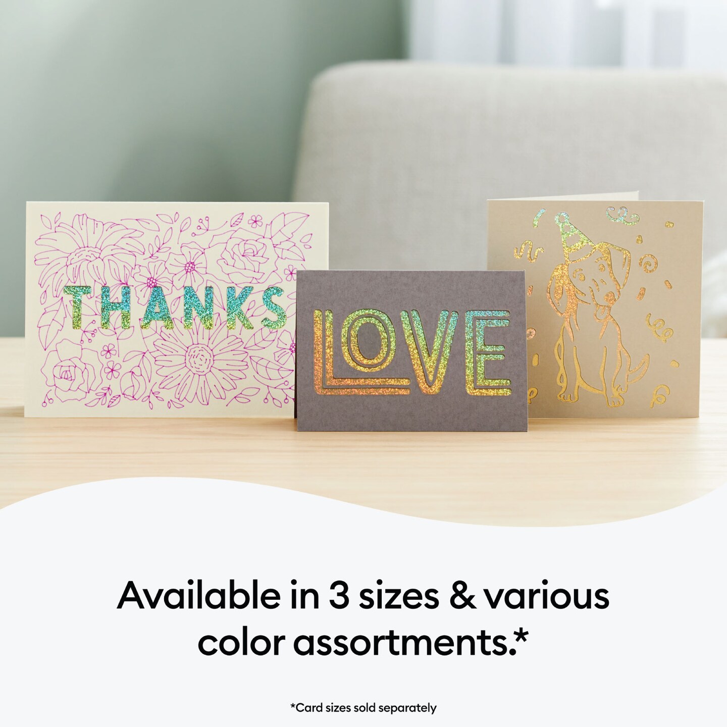 Cricut Cutaway Cards, R40 Pastels Sampler 12 Count