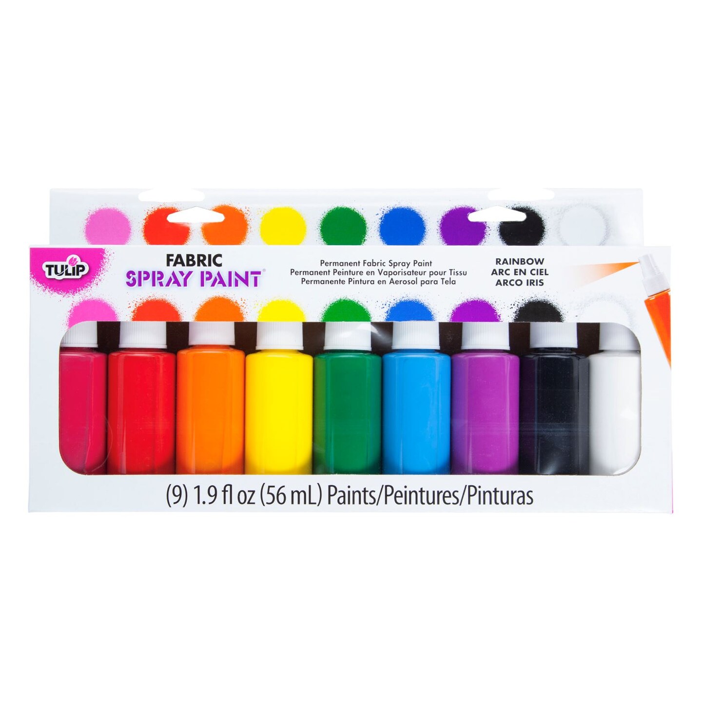 (price/pack of 6)4-oz. Color Splash! Fabric Spray Paint Assortment