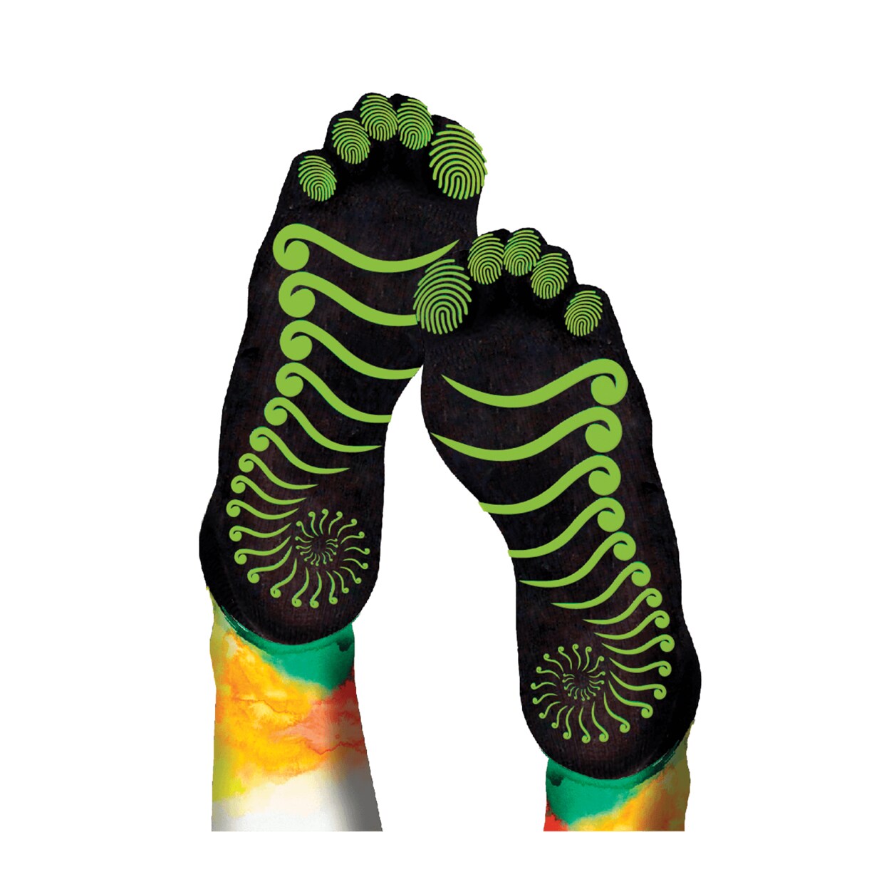 PBLX   Non-Slip Yoga Socks, Medium and Large