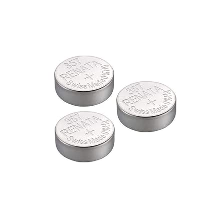 Renata Single Watch Battery Swiss Made 357 or SR44SW or AG13 1.55V (3 Batteries, 357 or SR 44 SW)
