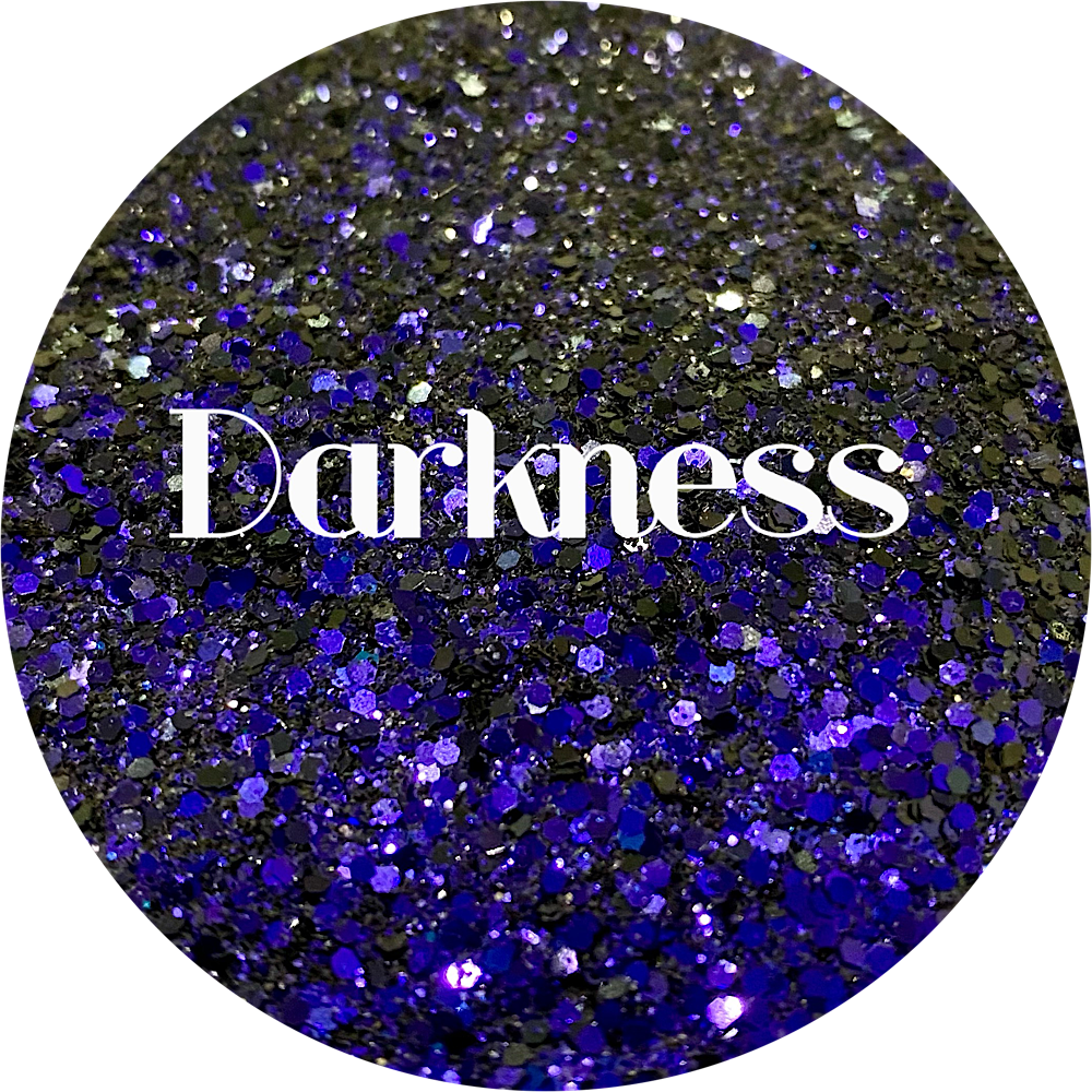 Polyester Glitter - Darkness by Glitter Heart Co.™