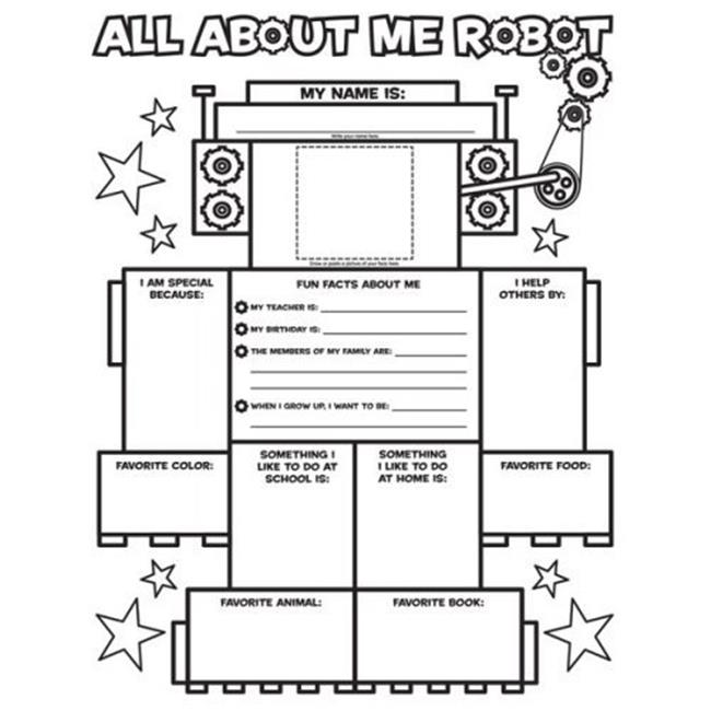 Scholastic  Graphic Organizer Posters - All-About-Me Robot (Grades K-2)