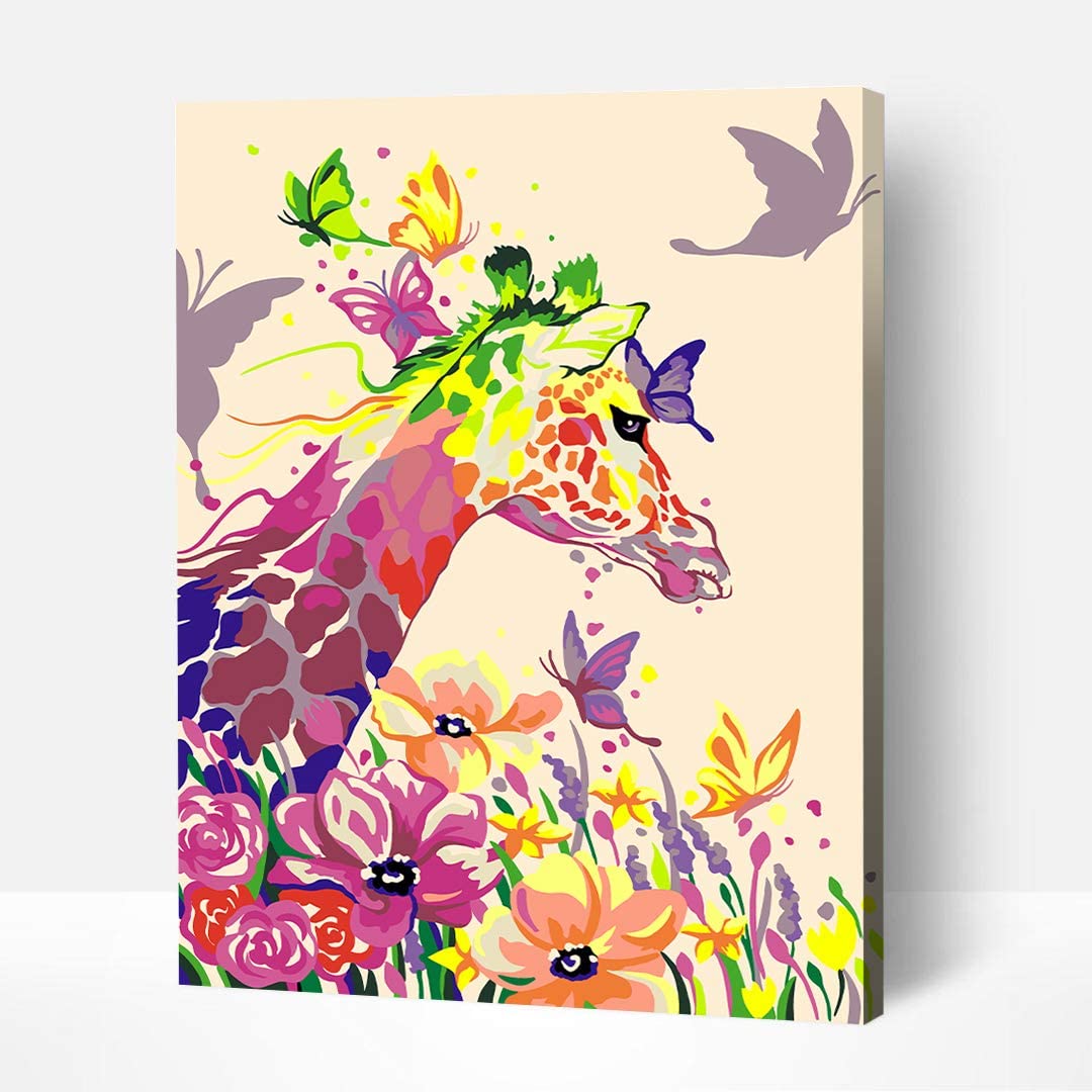 Artwille DIY Paint by Numbers for Adults and Kids - Giraffe dreamer