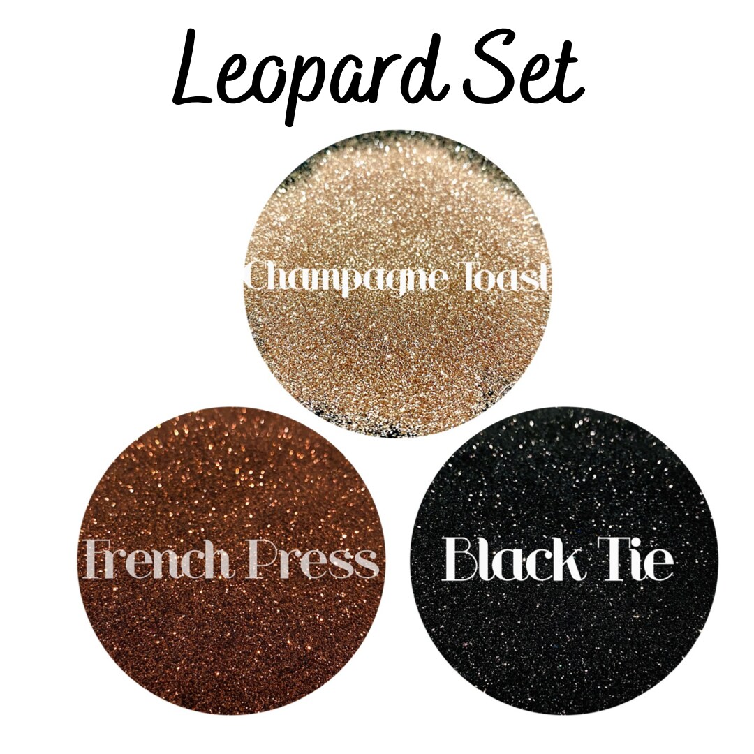 Glitter Leopard Set by Glitter Heart Co.&#x2122;