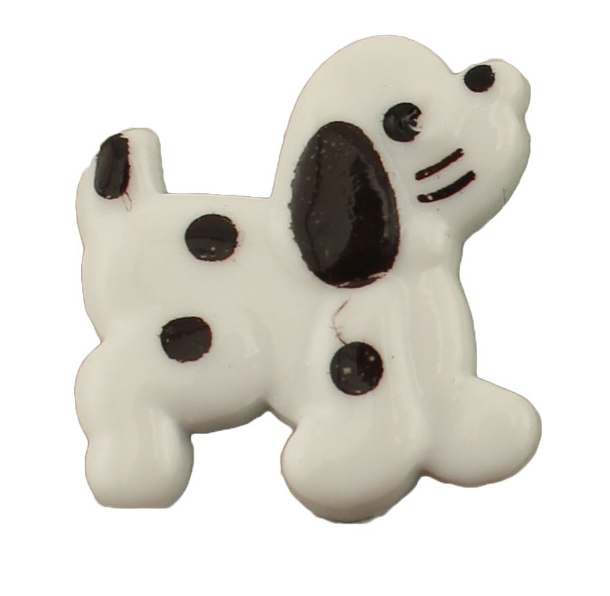 Buttons Galore and More Bulk Buttons - Spotted Dog - 100 Buttons