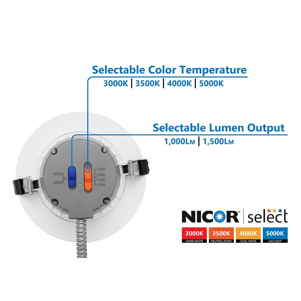 Nicor CLR-Select 6-inch Aged Copper Commercial Canless LED Downlight Kit