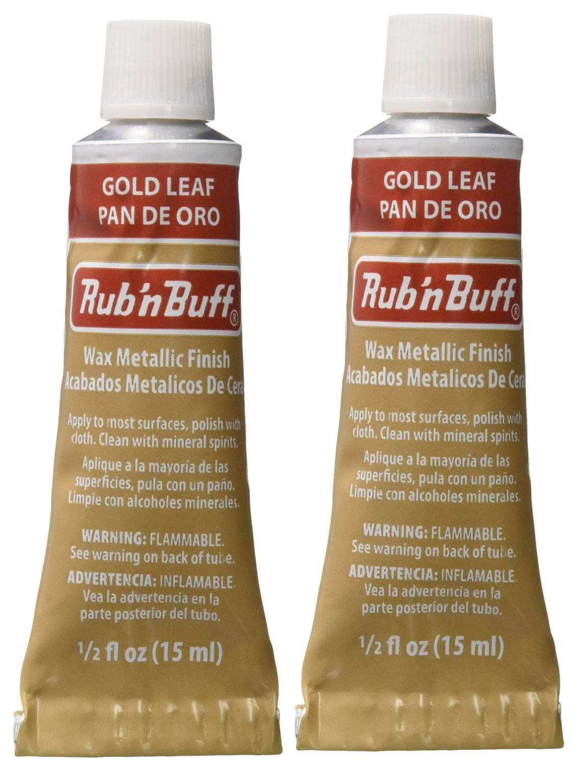 Rub &#x27;n Buff The Original Wax Metallic Finish (Gold Leaf) 2 pcs sku# 1835744MA