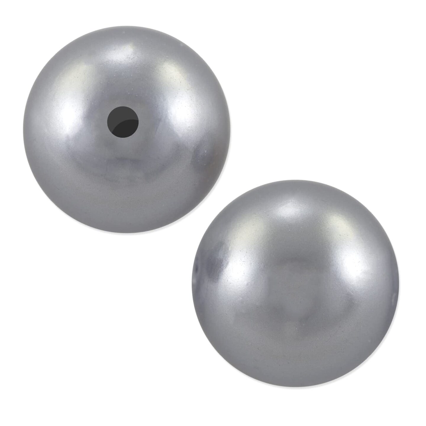 Preciosa Crystal Nacre Round Pearl 8mm Light Grey (Package of 10)