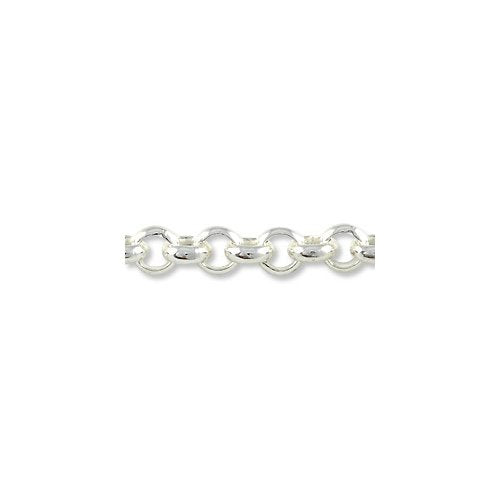 JewelrySupply Rolo Link Chain 3mm Silver Plated (Foot) | Michaels