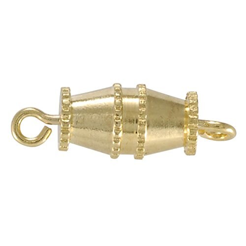 Barrel Clasp for Jewelry Making 10x5mm Gold Plated (10-Pcs)
