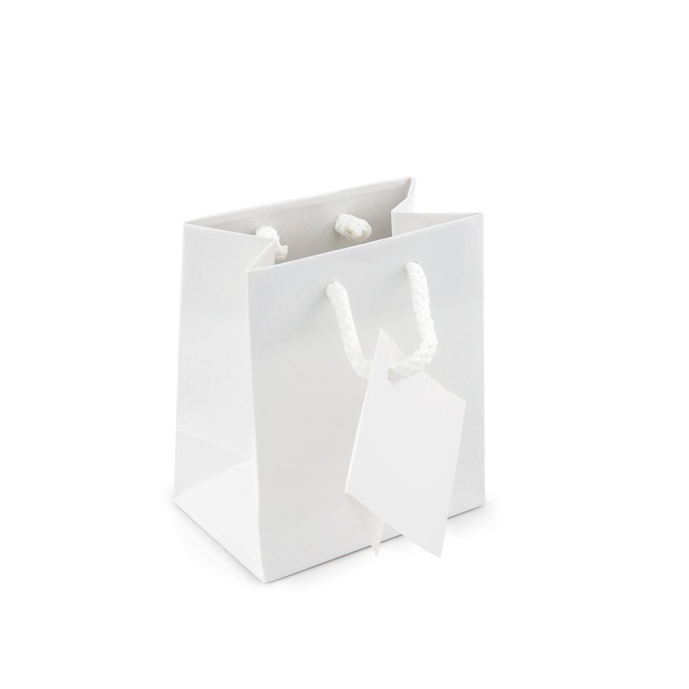 Gift Bag Mini Glossy White (Package of 20)