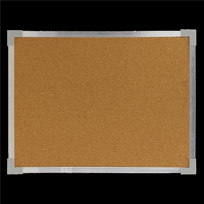 Flipside Products  36 x 48 in. Aluminum Framed Cork Board