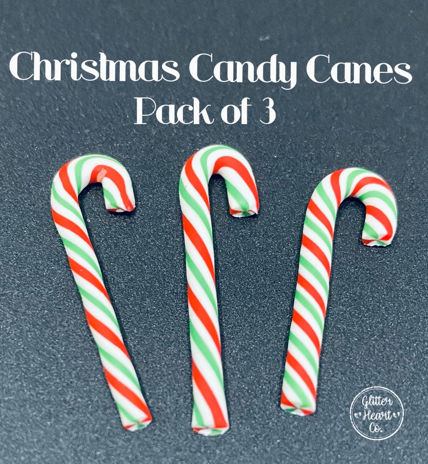 Fake Candy - Christmas Candy Canes by Glitter Heart Co.&#x2122;