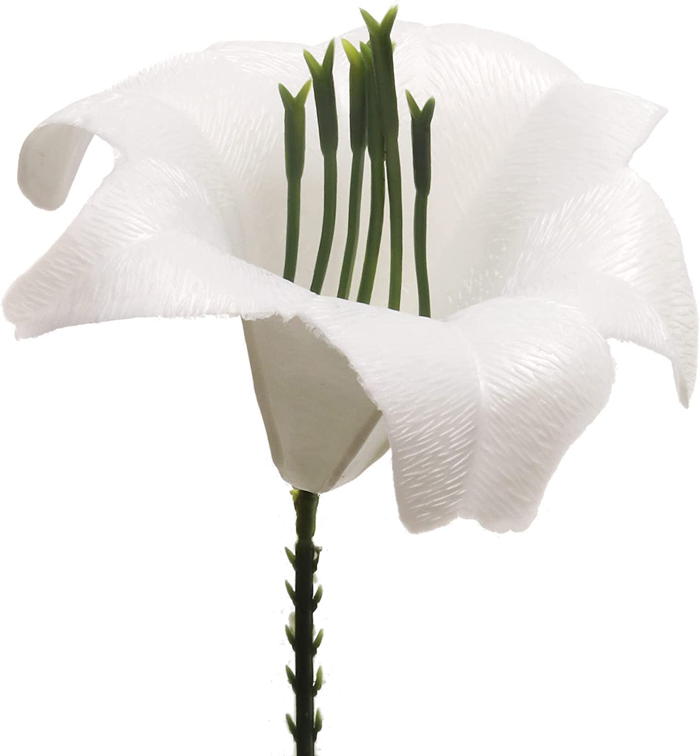 White Artificial Easter Lily Picks - 200 Floral Stems, Elegant Decor - Perfect for Bouquets, Arrangements - Ideal for Spring & Easter Displays, Floral Home by Artificial Flowers