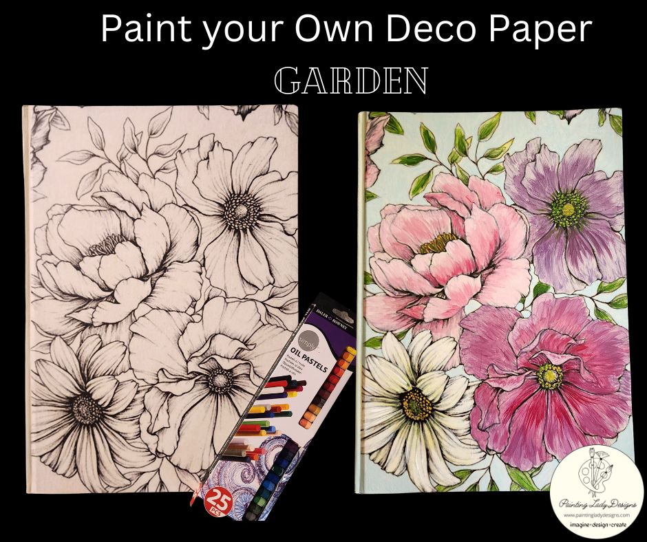 Paint Your Own Decoupage Paper! New Product from Painting Lady Designs (12x18)