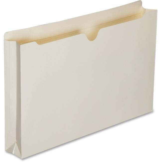 Skilcraft NSN6321021 2 in. Doubleply Tab Expanding Manila File Jackets