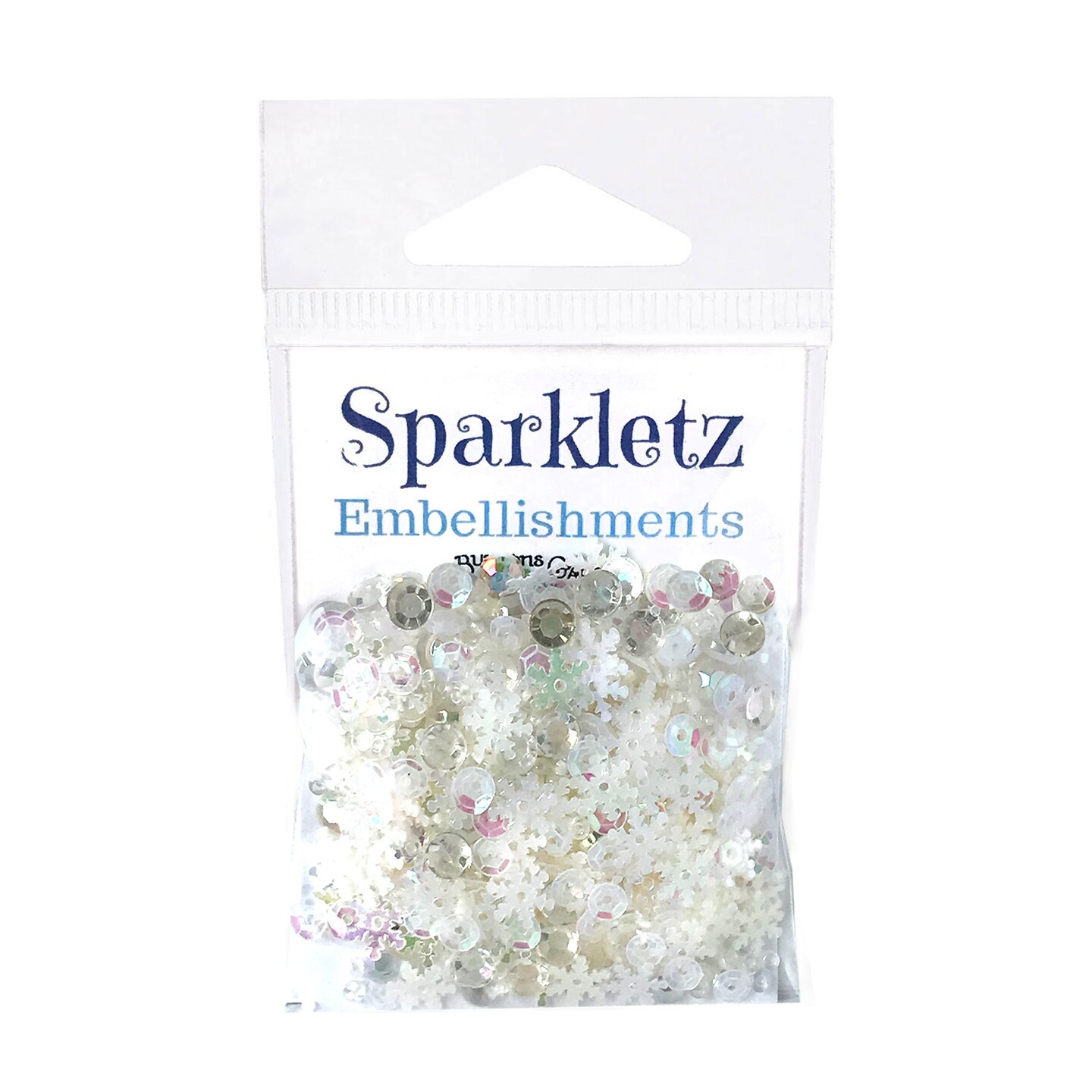 Buttons Galore Sparkletz DIY Craft Embellishments 30 Grams - 3 Packs of Fun Flurries