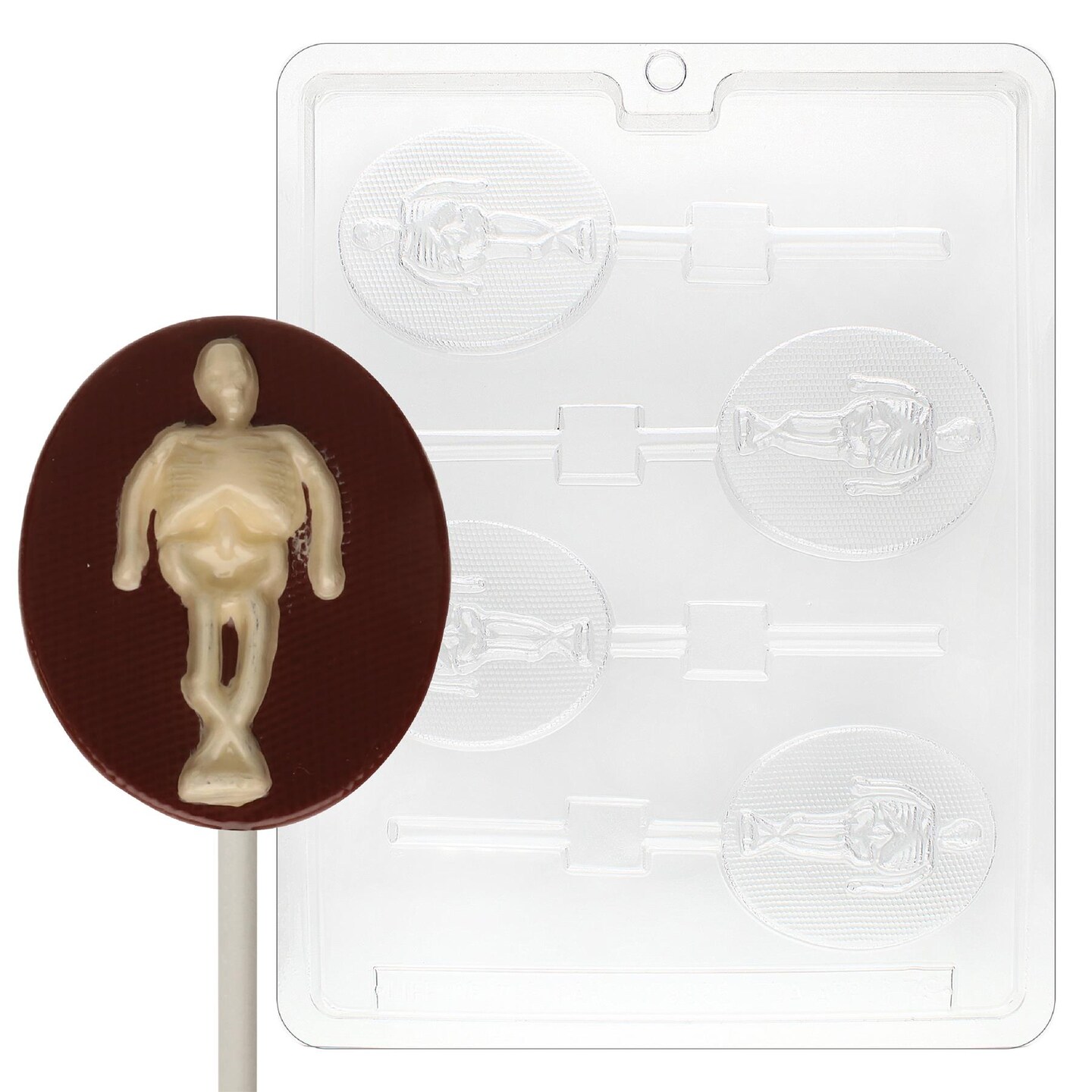 Chocolate Mold Skeleton Lolly