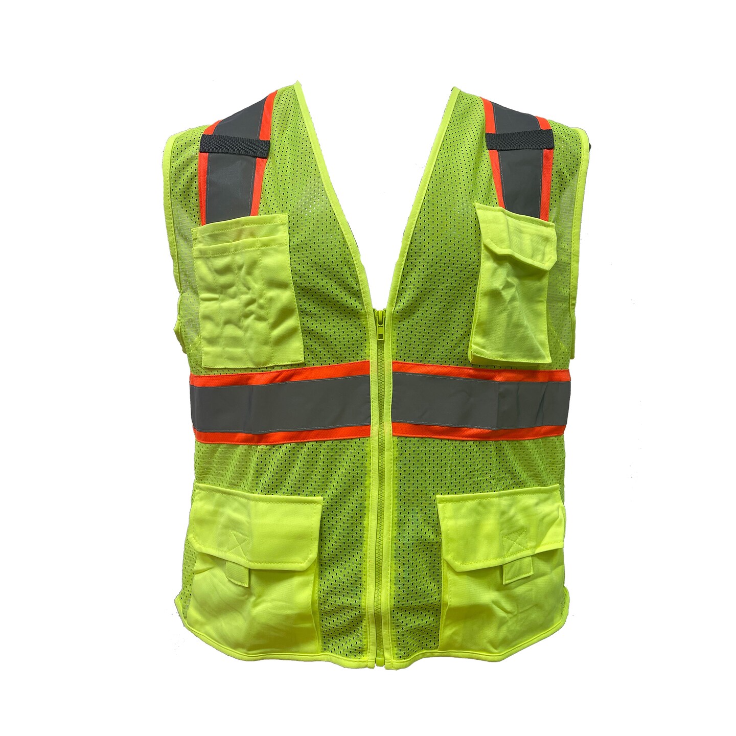 RADYAN® High Visibility Safety Vest with Zipper Reflective Jacket
