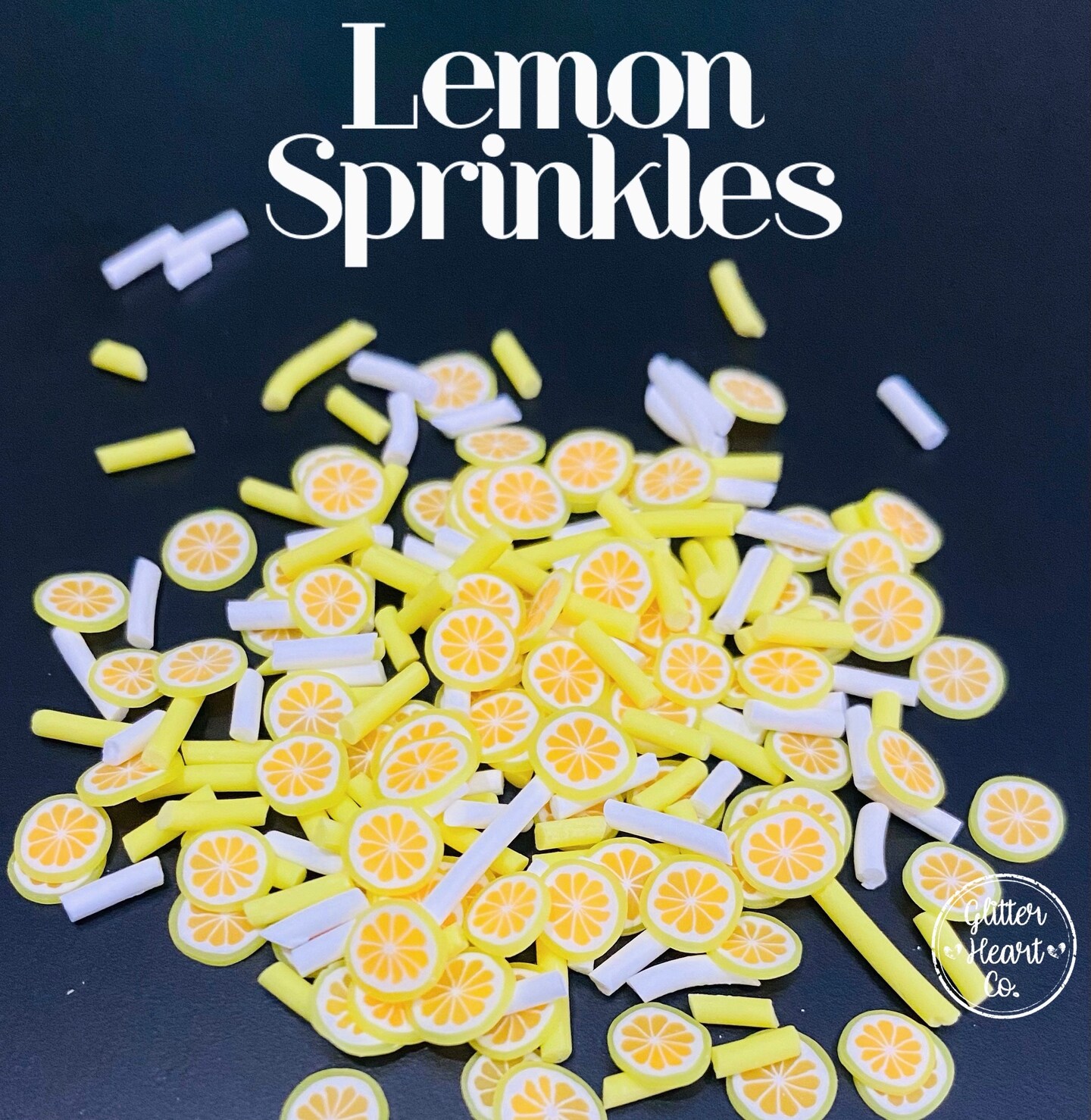 Fake Sprinkles - Lemon Sprinkles by Glitter Heart Co.&#x2122;