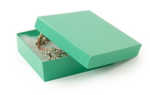 Teal Paper Jewelry Box #33 (Package of 20)
