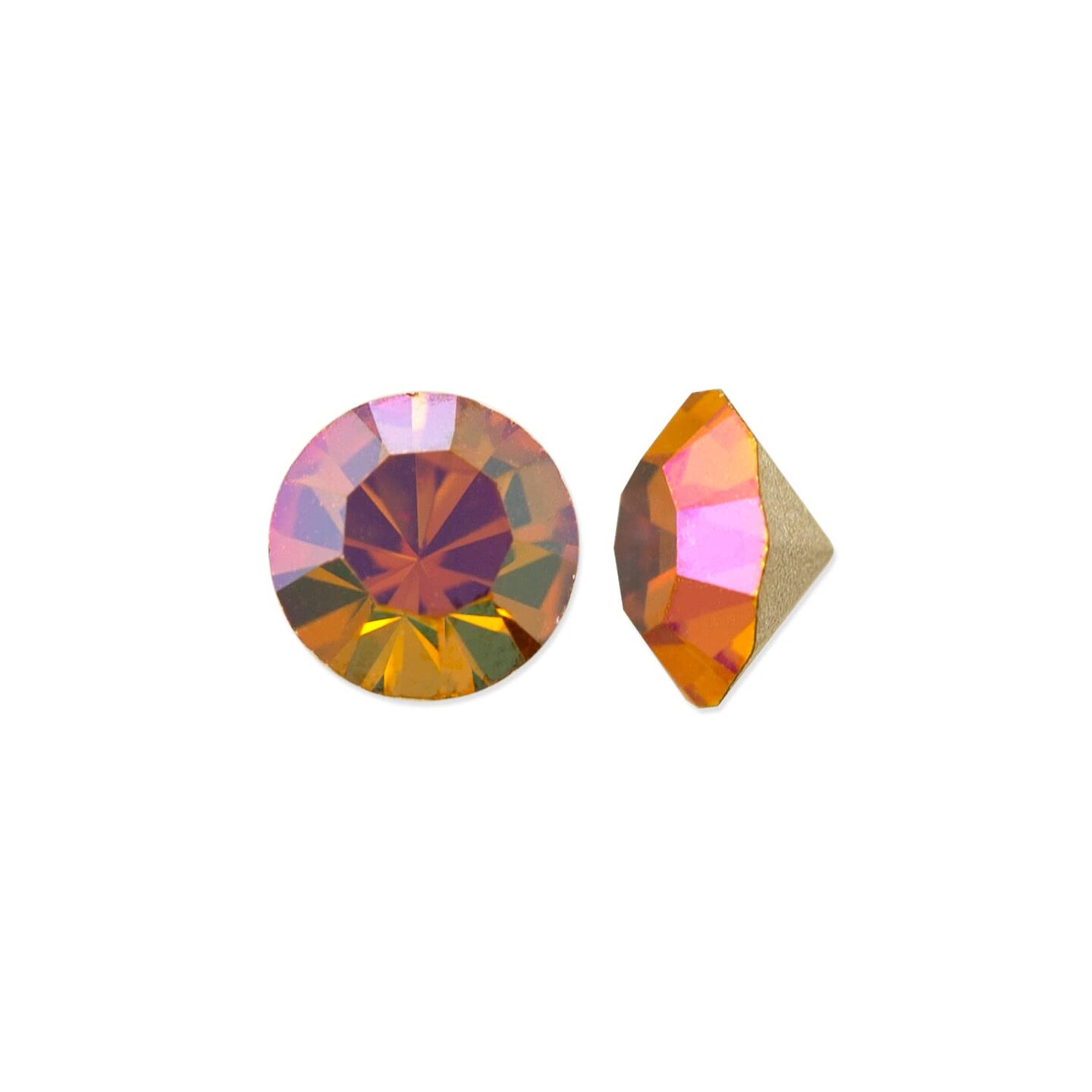 Preciosa Crystal Maxima Chaton 3mm (PP24) Crystal Lava (Package of 50)