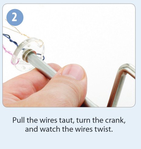 Wire Twister Designed to Twist up to 5 Individual Wires Together
