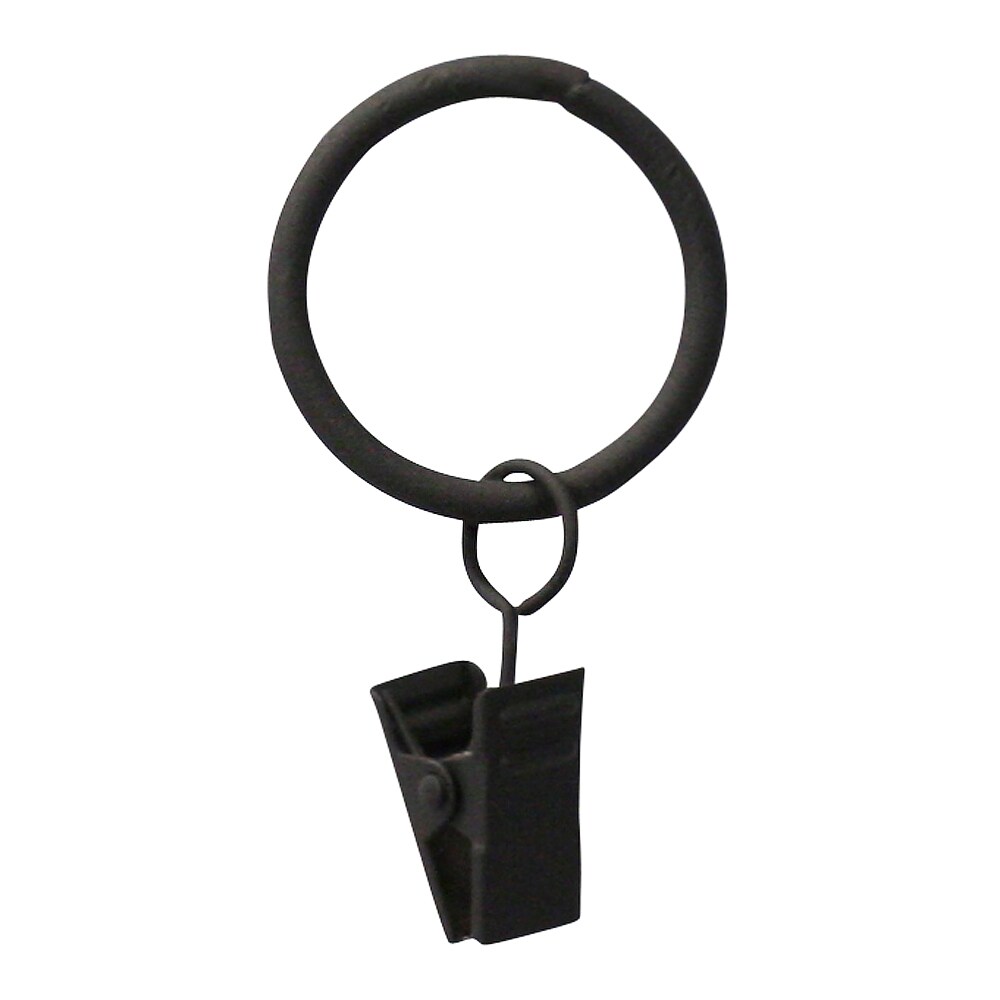Village Wrought Iron Curtain Rings Clip On Style Set OF 7