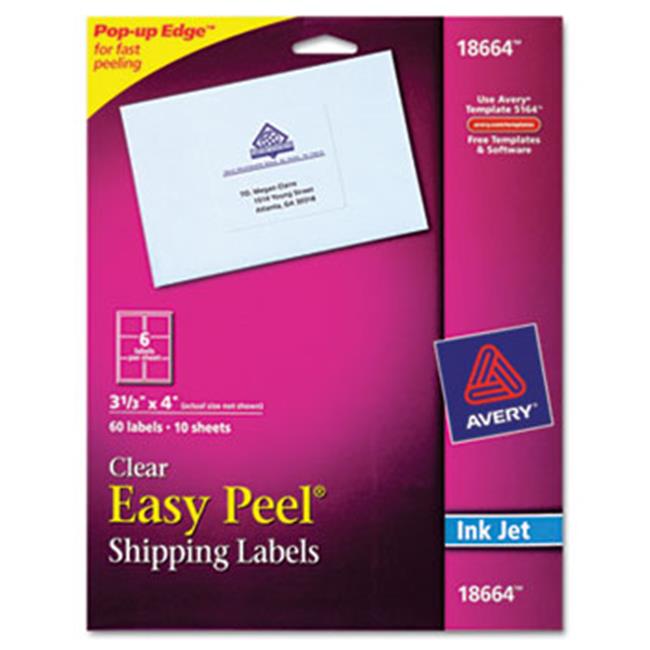 Avery Easy Peel Inkjet Printer Mailing Labels
