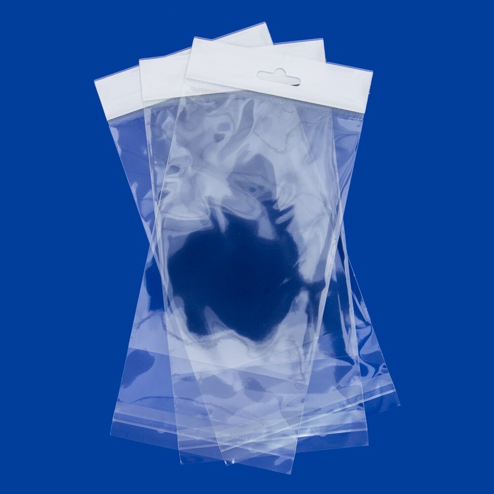 Resealable Polypropylene Bags with Hanging Header 4x6&#x22; (Package of 100)