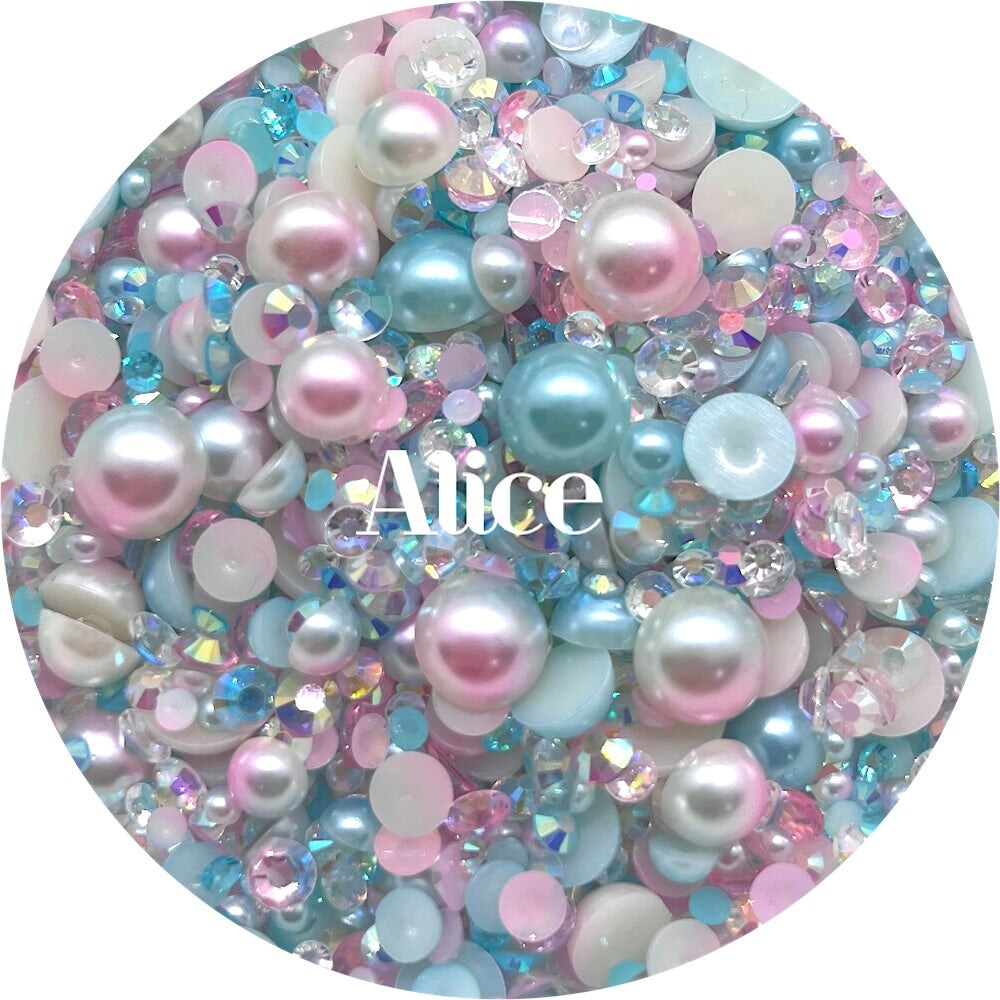 Flatback Pearl & Rhinestone Mix - Alice by Glitter Heart Co.™