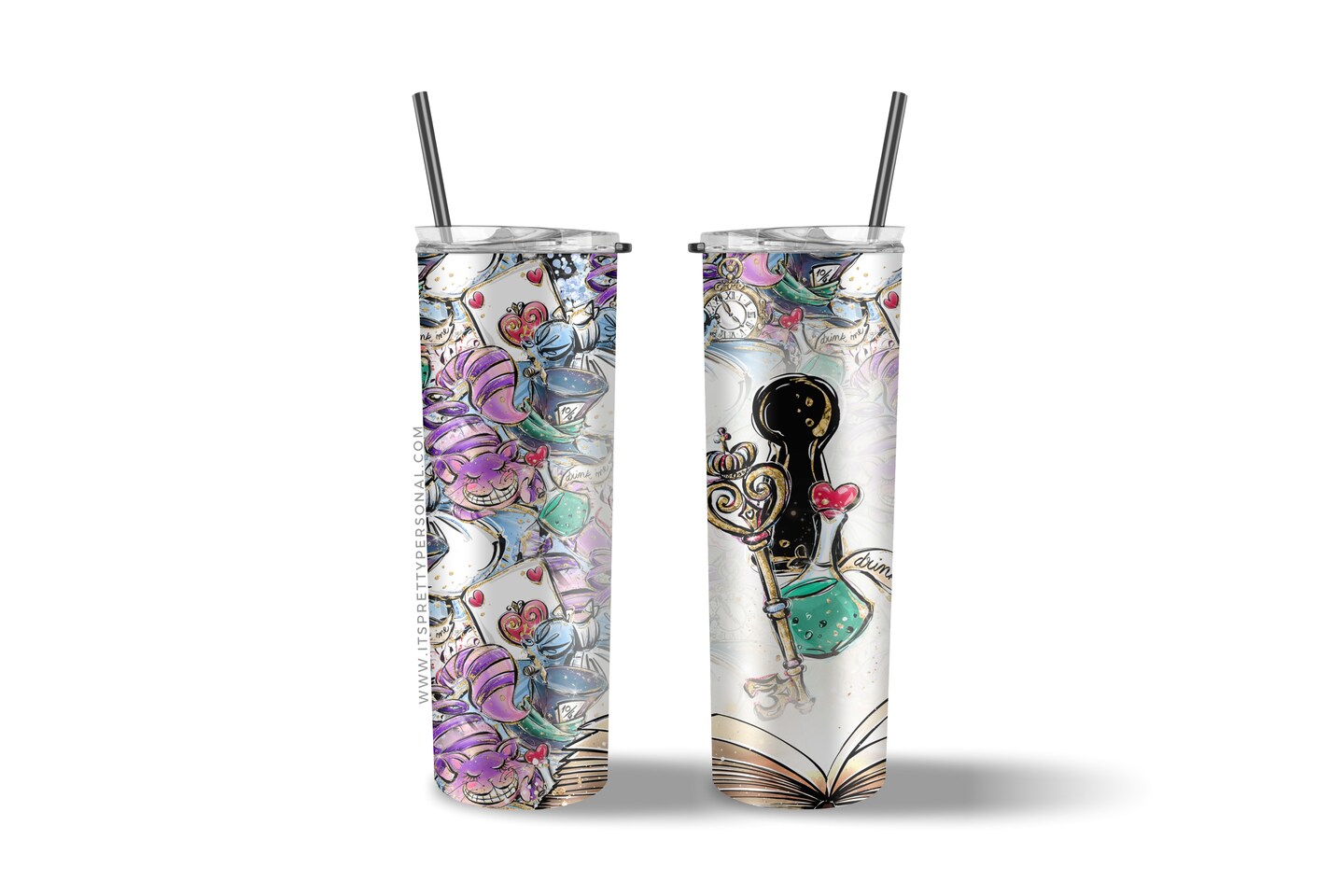 #642 CLEAR- 20oz - World Of Wonderland 9.4&#x22; x 8&#x22; Pattern Vinyl Wrap (IPP EXCLUSIVE!)